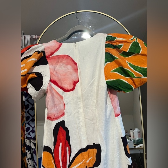 By Anthropologie Puff-Sleeve A-Line Maxi Dress - Picture 6 of 6